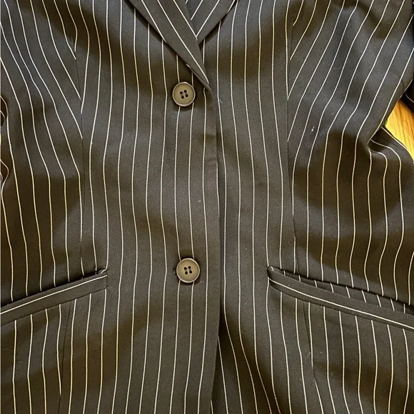 Lioness Navy Pinstripe Women's Blazer Dress - Picture 4 of 5